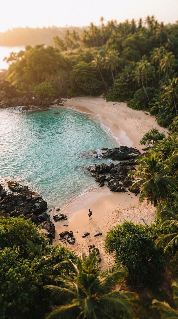 A quiet beach on Sri Lanka's south coast
